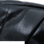 Chanel Shoulder Bag Black Gold Calfskin Twisted Gathered Chain Flap — view 7