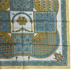 Hermes Scarf Silk Carre 90 Ciels Byzantins Byzantine Sky Yellow — view 4