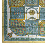 Hermes Scarf Silk Carre 90 Ciels Byzantins Byzantine Sky Yellow — view 5