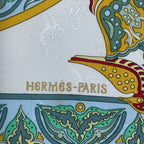 Hermes Scarf Silk Carre 90 Ciels Byzantins Byzantine Sky Yellow — view 7