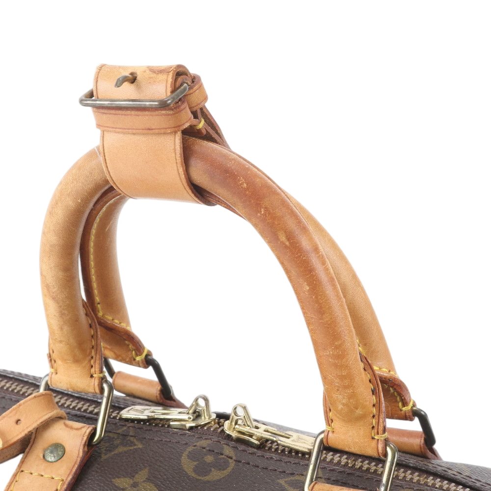Louis Vuitton Monogram Keepall 45 Leather Boston Bag Tote Carry — view 2