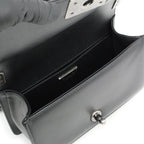 Chanel Chain Shoulder Bag Orirag Rabbit Fur Lamb Black — view 6