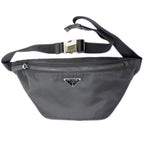 Prada Re-Nylon Sapphia Leather Belt Bag Black