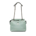 Fendicom Click Chain Shoulder Bag 8 Bn299 Light Blue Leather