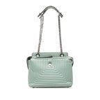 Fendicom Click Chain Shoulder Bag 8 Bn299 Light Blue Leather — view 2