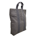 Hermes Tote Her Line Cabas Canvas Gray Silver — view 2