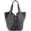 Hermes Picotin PM Taurillon Clemence Black Silver Handbag