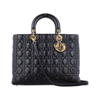 Dior Lady Black Lambskin Handbag