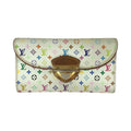 Louis Vuitton Monogram Multicolor Portefeuille Eugenie White Gold