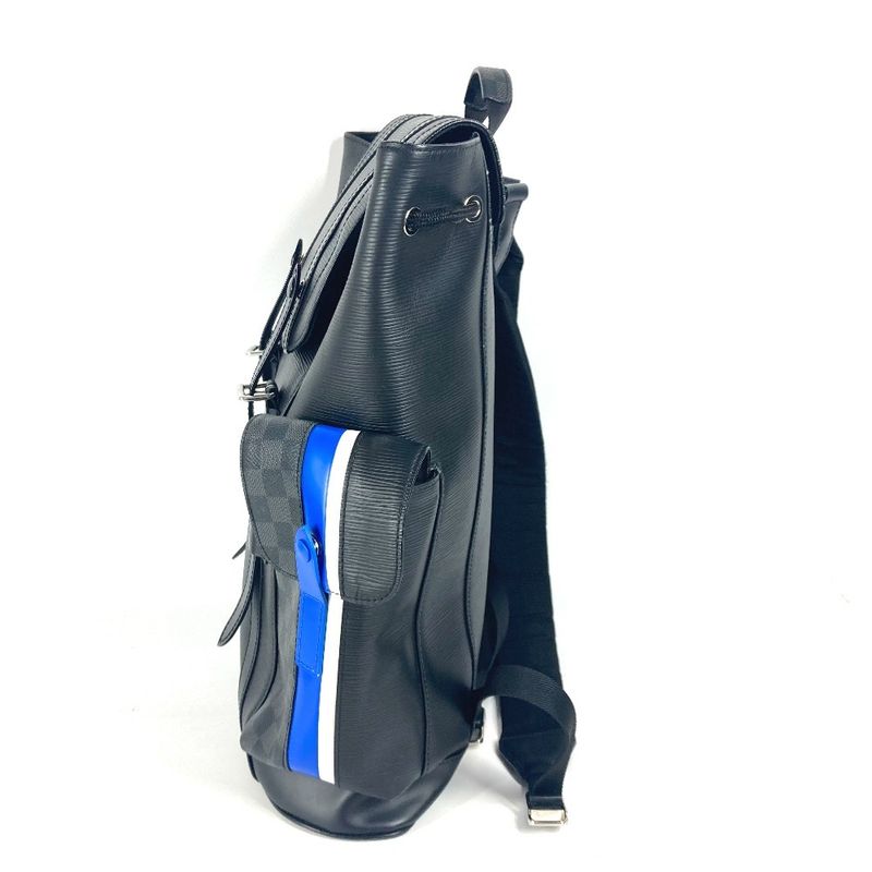 Louis Vuitton Backpack Christopher PM Damier Graphite Canvas Black — view 3