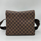 Louis Vuitton Naviglio Damier Ebene Canvas Shoulder Bag Crossbody Brown — view 2