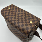Louis Vuitton Naviglio Damier Ebene Canvas Shoulder Bag Crossbody Brown — view 5