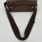 Louis Vuitton Naviglio Damier Ebene Canvas Shoulder Bag Crossbody Brown — view 7