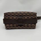 Louis Vuitton Naviglio Damier Ebene Canvas Shoulder Bag Crossbody Brown — view 8