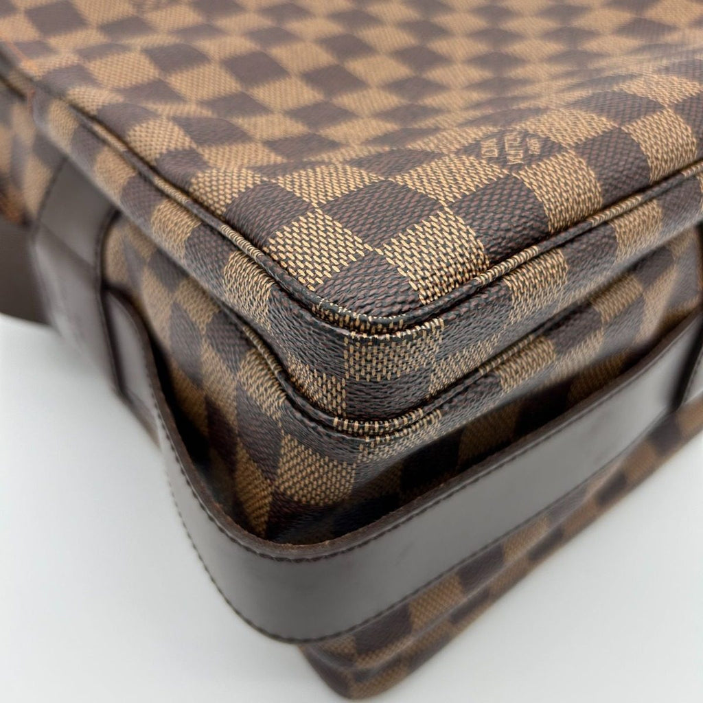 Louis Vuitton Naviglio Damier Ebene Canvas Shoulder Bag Crossbody Brown — view 9