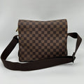Louis Vuitton Naviglio Damier Ebene Canvas Shoulder Bag Crossbody Brown