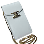 Celine Triomphe lepouch Shoulder Bag Blue