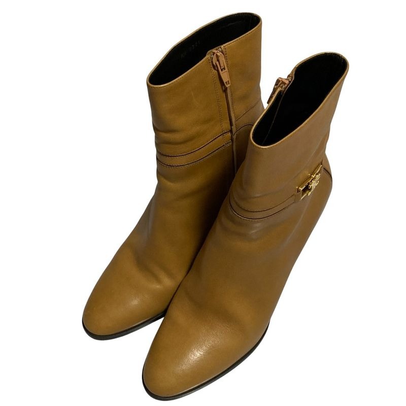 Celine Claude Triomphe Ankle Boots Size 39 Brown