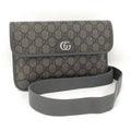 Gucci Belt Bag Ophidia GG Leather Gray