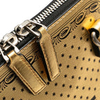 Gucci Print Gold Black Leather — view 6
