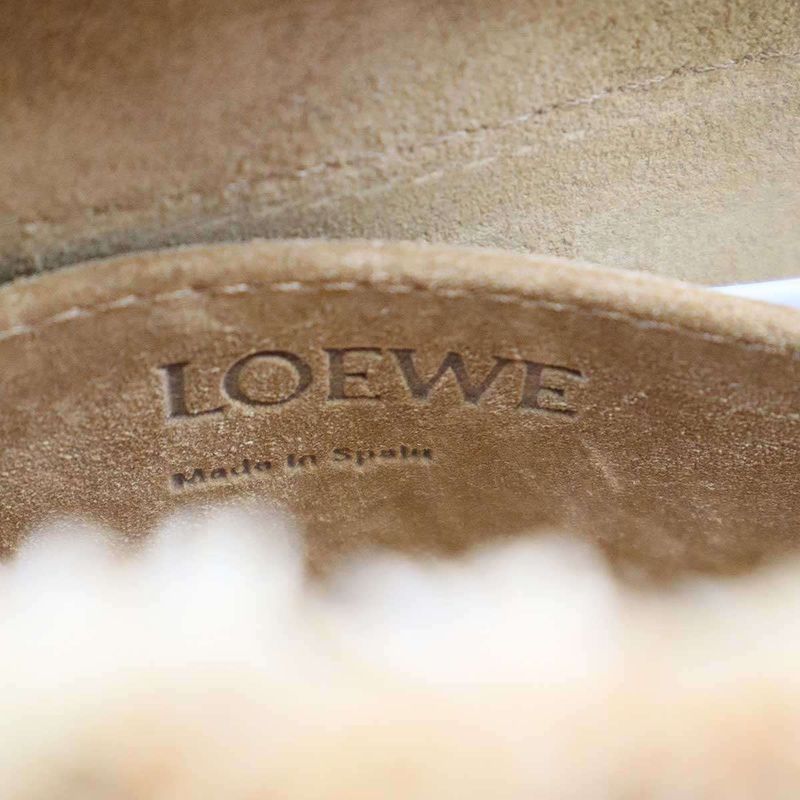Loewe Gate Raffia Shoulder Bag Naturalblack — view 5