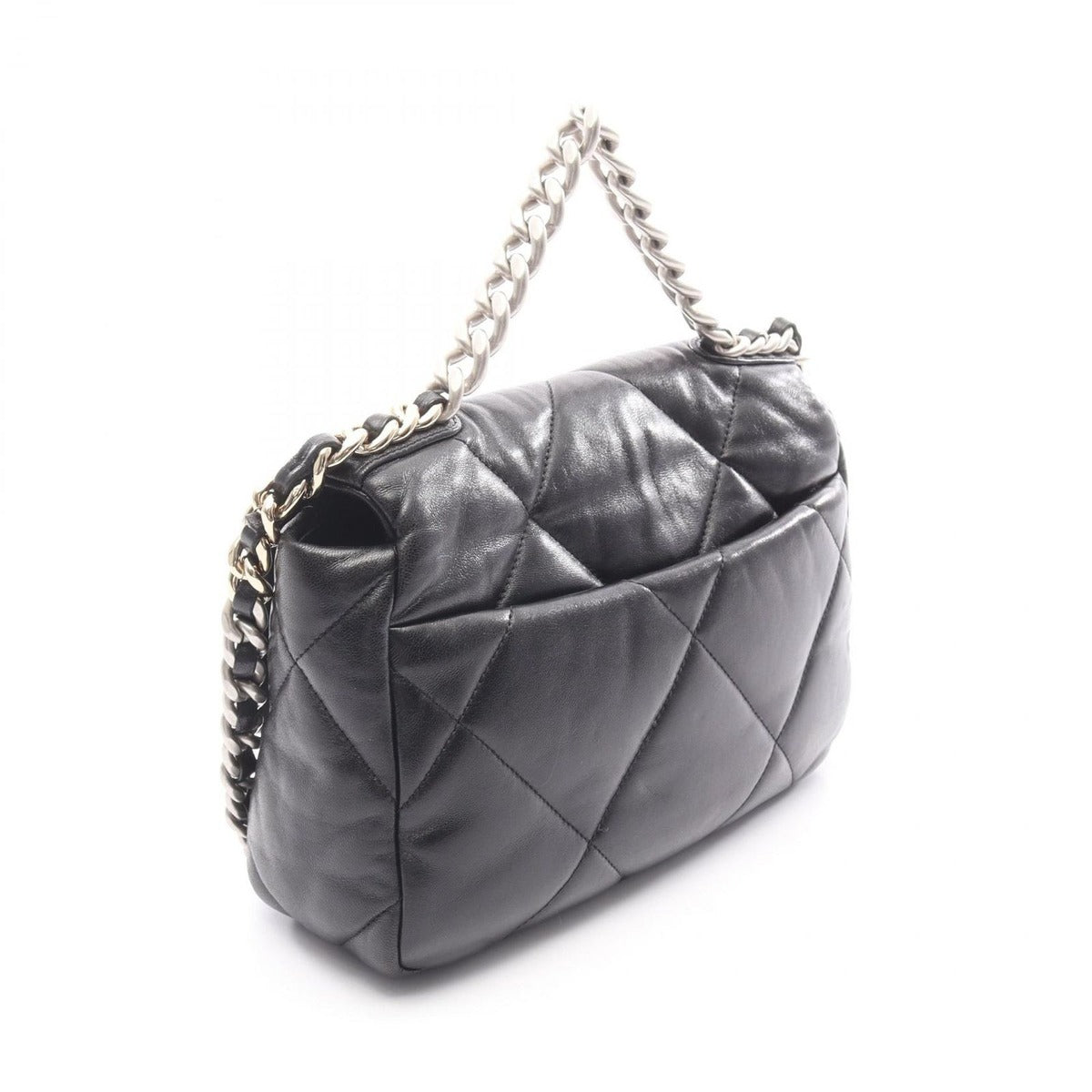 Chanel Shoulder Bag 19 D'isneuf Quilted Black Leather — view 2