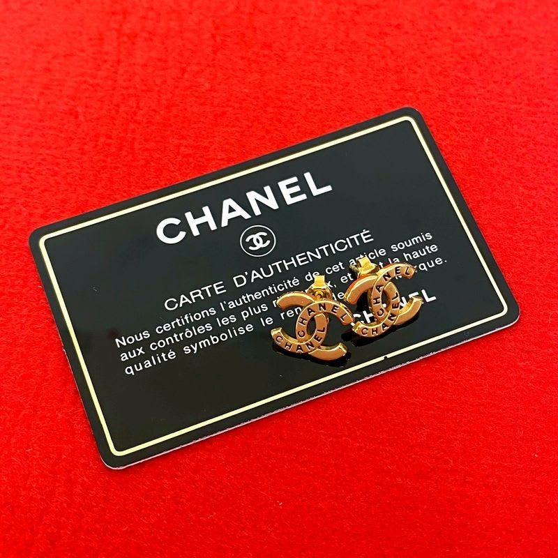 Chanel Vintage Logo Coco Mark GP Earrings Accessories 98P — view 2