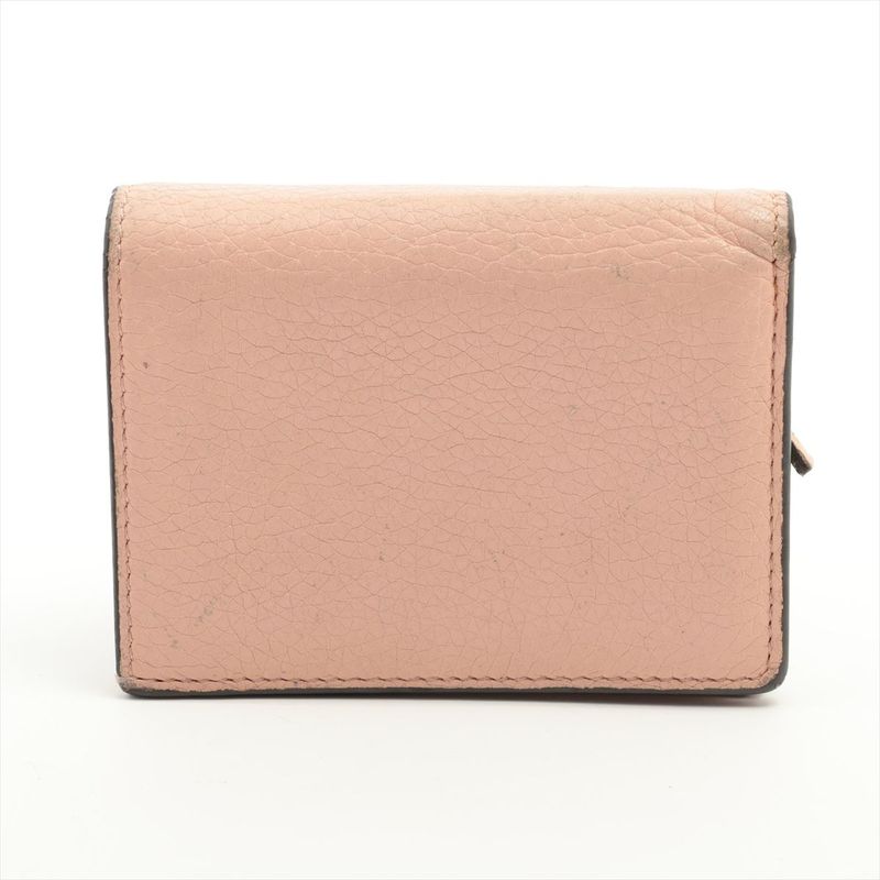 Gucci Animalier Bee Blind For Love Leather Compact Wallet Pink — view 8