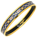 Hermes Bangle Emile PM Metal Cloisonne Multicolor and Gold Hardware