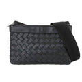 Bottega Veneta Classic Intrecciato Duo Shoulder Messenger Bag Leather