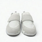 Hermes H Sneakers Shoes Suede Fabric White Velcro — view 2