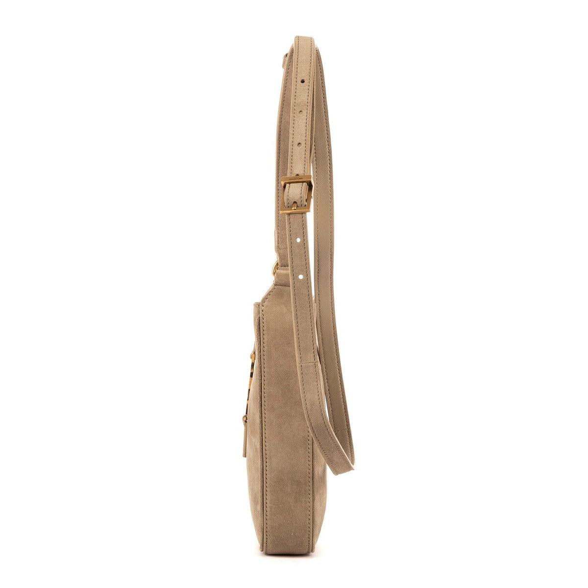 Saint Laurent Yves 5 7 Mini Vertical Grey Beige — view 3