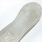 Louis Vuitton Stellar Line Monogram Sneakers Shoes Leather White Brown Logo — view 8