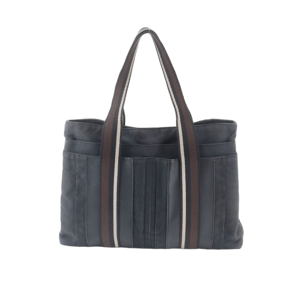 Hermes Troca Horizontal MM Leather Canvas Tote Shoulder Business Document