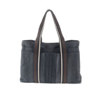 Hermes Troca Horizontal MM Leather Canvas Tote Shoulder Business Document