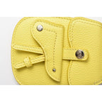 Dior Card Case Coin Ring Mini Wallet With Saddle Bag Motif Yellow — view 4
