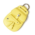Dior Card Case Coin Ring Mini Wallet With Saddle Bag Motif Yellow