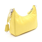 Prada Shoulder Bag Re Edition Yellow Nylon Leather — view 2