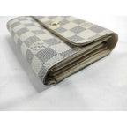 Louis Vuitton Trifold Wallet Portefeuille Alexandra Azur Damier Gold — view 3