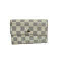 Louis Vuitton Trifold Wallet Portefeuille Alexandra Azur Damier Gold
