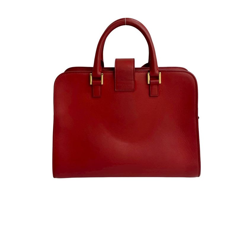 Saint Laurent Paris Baby Cabas YSL Logo Hardware Leather 2-Way Handbag — view 4