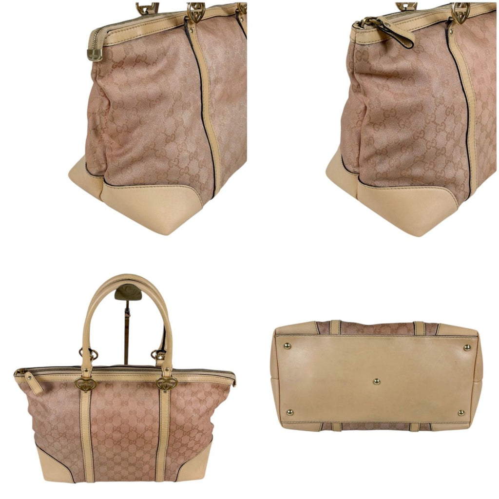 Gucci GG Canvas Tote Pink Beige Bree — view 3