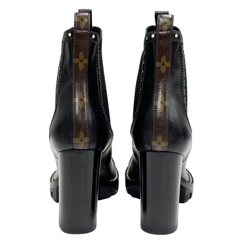 Louis Vuitton Rockabilly Line Monogram Short Boots Ankle Side Gore — view 5