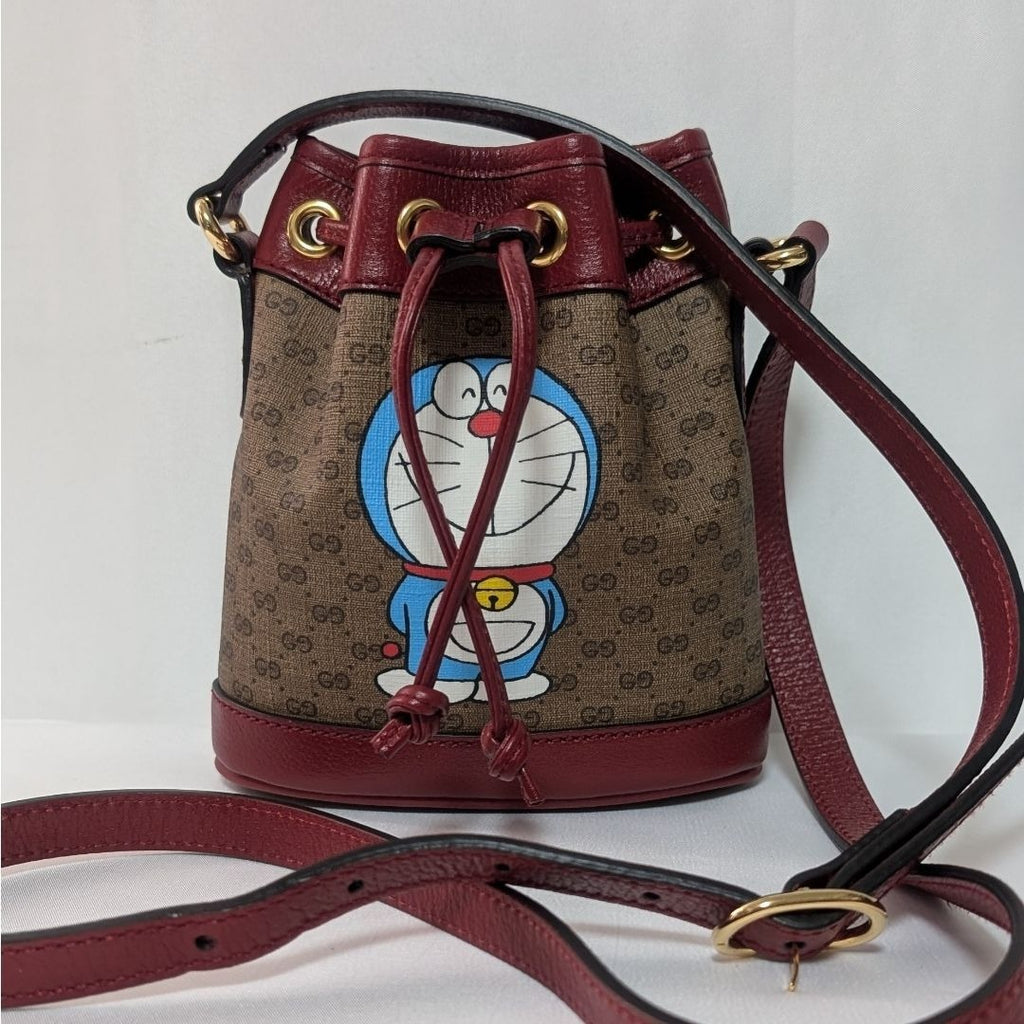 Gucci Doraemon Collaboration Micro GG Supreme Shoulder Bag