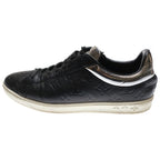 Louis Vuitton Monogram Luxembourg Line Low Cut Sneakers Black Silver Ms0240