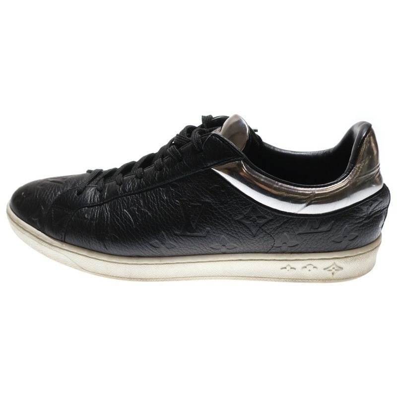 Louis Vuitton Monogram Luxembourg Line Low Cut Sneakers Black Silver Ms0240