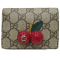 Gucci GG Supreme Cherry Mini Wallet Bifold