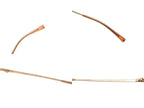 Chanel CC Logo Rimless Sunglasses Orange Gold Eyewear — view 8