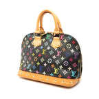 Louis Vuitton Monogram Multicolor Alma Noir Black Leather — view 2