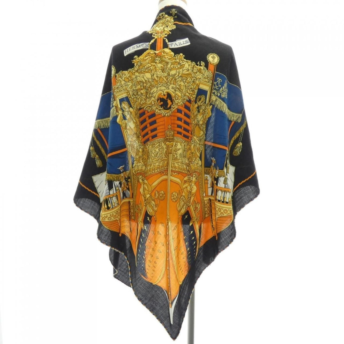 Hermes la Reale Triangle Jean Shawl Scarf — view 2